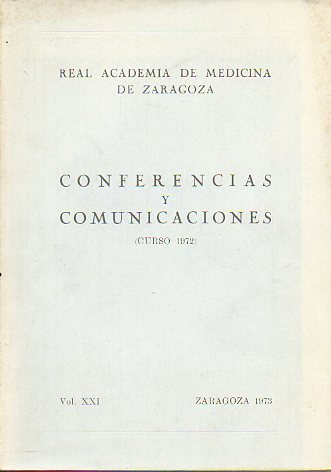 CONFERENCIAS Y COMUNICACIONES. CURSO 1972. Actas de las Sesiones Cientficas celebradas en el Curso.