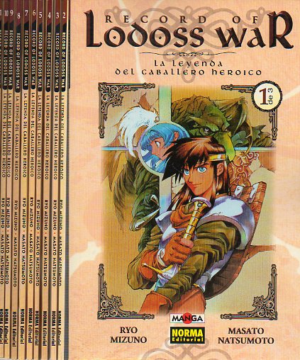 RECORD OF LODOSS WAR. LA LEYENDA DEL CABALLERO HEROICO. Nmeros 1 a 19. 1-3. Julio 1999.