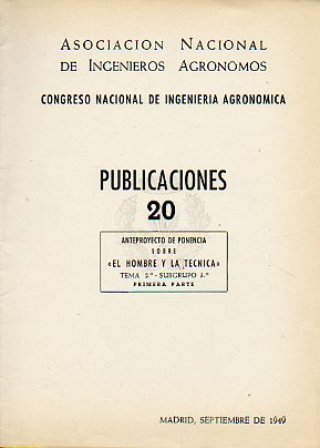 ANTEPROYECTO DE PONENCIA SOBRE EL HOMBRE Y LA TCNICA.