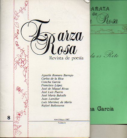 ZARZA ROSA. Revista de Poesa. N 8. Carlos de la Rica. Rafael Ballesteros. Poemas de Luis Martnez de Merlo, Juan Lamillar, Jos Luis Puerto. Separat