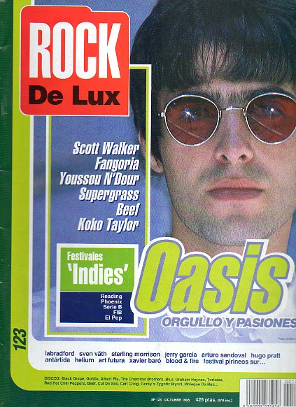 RDL. ROCK DE LUX. N 123. OASIS: ORGULLO Y PASIONES. SCOTT WALKER. YOUSSOU NDOUR. HUGO PRATT...