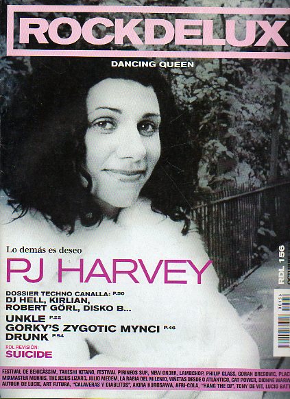 RDL. ROCK DE LUX. N 156. REVISIN: SUICIDE. PJ HARVEY. DOSSIER TECHNO CANALLA. NEW ORDER...