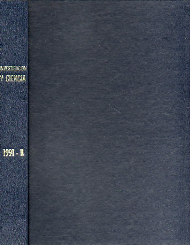 INVESTIGACIN Y CIENCIA. Edicin Espaola de Scientific American. Nmeros 178 a 183.Gentica del caballo de pura sangre. Ingeniera mecnica del Islam