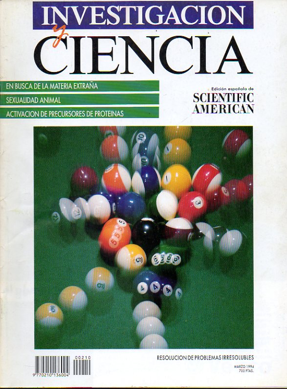 INVESTIGACIN Y CIENCIA. Edicin Espaola de Scientific American. N 210. Humedales. Diversidad lingstica del mundo. Toxinas de cianobacterias. Reso