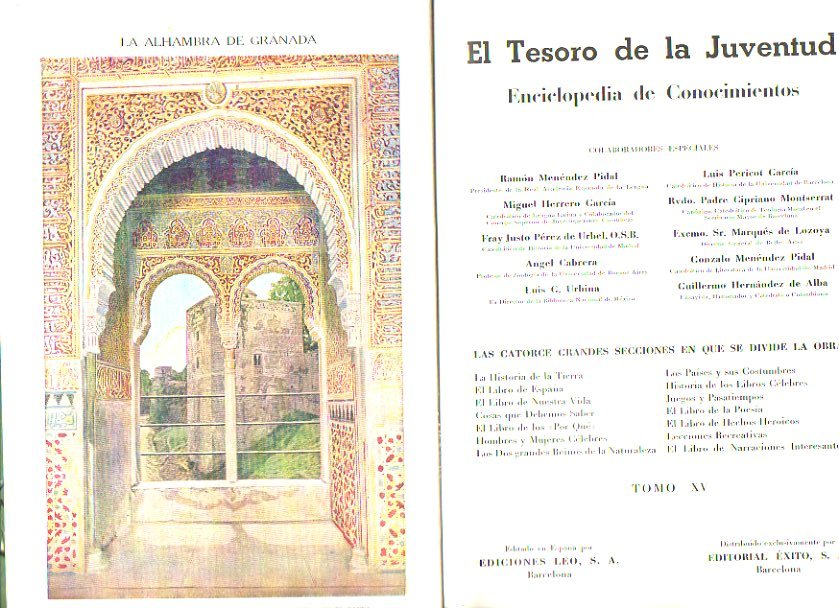 EL TESORO DE LA JUVENTUD. Enciclopedia de conocimientos. Vol. 15. Las maravilals de la msica. Los romances castellanos. Flores de los jardines. Ediso