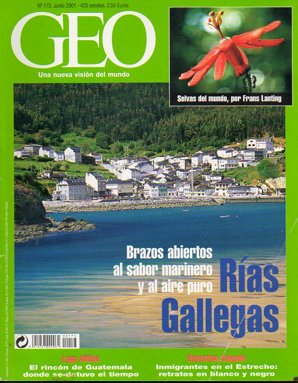 GEO. Una Nueva Visin del Mundo. Revista Mensual de Grandes Reportajes. N 173. Ras gallegas. Sebastiao Salgado. Lago Atitlan de Guatemala. La Torre