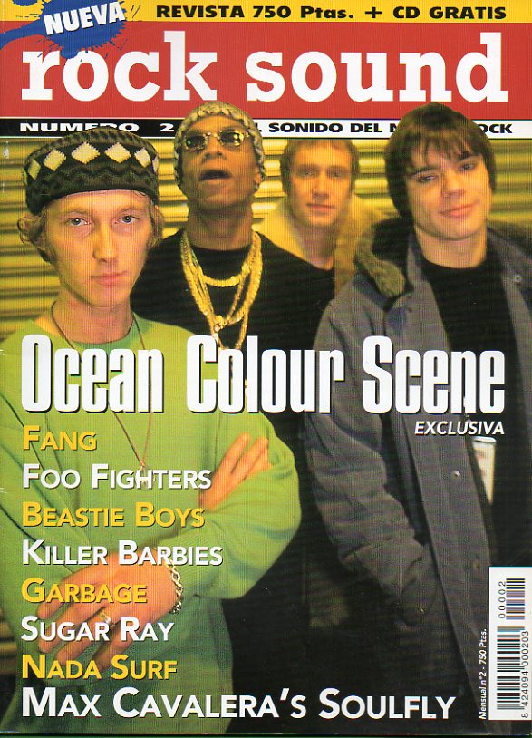 ROCK SOUND. N 2. Ocean Colour Scene. Fang. Beastie Boys. Grabage. Sugar Ray. Nada Surf...