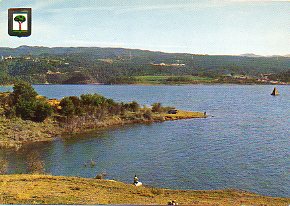 Tarjeta Postal: PANTANO DE SAU (Vich). Vista del campanar del poble antic.