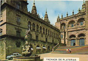 Tarjeta Postal: 3.229. SANTIAGO DE COMPOSTELA. Plaza de las Plateras.