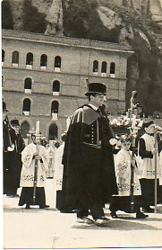 Tarjeta Postal: MONSERRAT. N 7. Procesin de la Festividad de la Virgen.