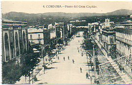 Tarjeta Postal: CRDOBA. 4. Paseo del Gran Capitn.