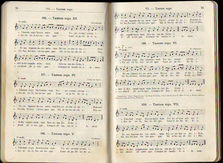 LAUDATE DOMINUM. CHOIX DE MOTETS  UNE, DEUX, TROIS ET QUATRE VOIX GALES OU MIXTES POUR LES SALUTS ET AUTRES CIRCONSTANCES.