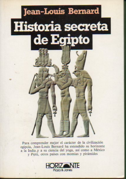 HISTORIA SECRETA DE EGIPTO. 1 edicin espaola.