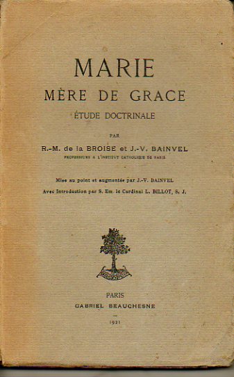 MARIE MRE DE GRACE. tude doctrinale.