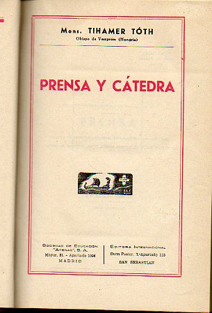 PRENSA Y CTEDRA.