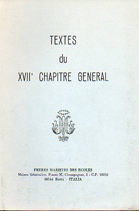 TEXTES DU XVIIe CHAPITRE GNRAL.