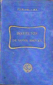 MANUAL CANNICO SOBRE INSTITUTOS DE VOTOS SIMPLES.