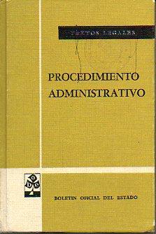 PROCEDIMIENTO ADMINISTRATIVO. 19 ed.