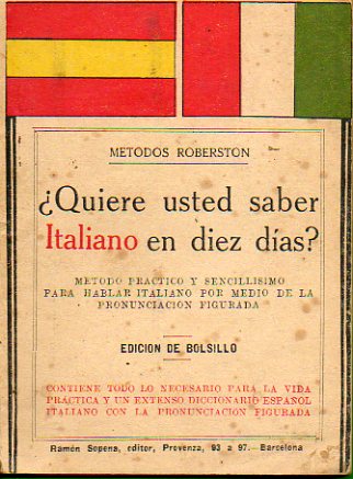 QUIERE USTED SABER ITALIANO EN DIEZ DAS? Edicin de Bolsillo.