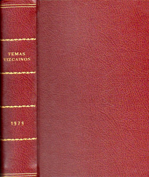 COLECCIN TEMAS VIZCANOS. Nmeros 49 al 60. AO 1979 COMPLETO.  49. El calendario vasco. 50. Mario ngel Marrodn: Aurelio Arteta. 51. Semana Santa e