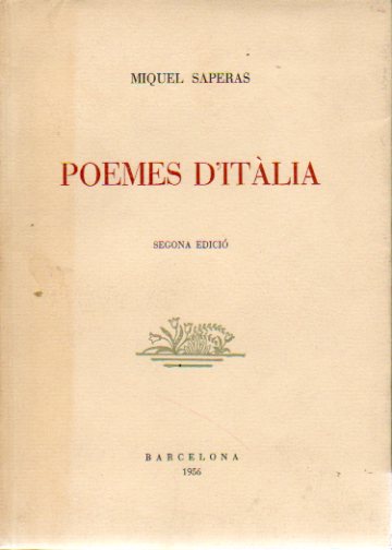 POEMES DITLIA. Prtic de Pre Ribot. Segona edici de 300 exemplars. Ex. N 273.