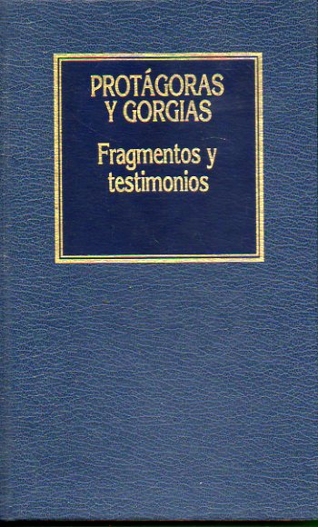 FRAGMENTOS Y TESTIMONIOS.