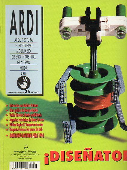 ARDI. Publicacin Bimestral sobre Arquitectura, Interiorismo, Diseo Industrial, Mobiliario, Grafismo, Moda y Arte. Ao VI. N 36. Obra Grfica de Geo