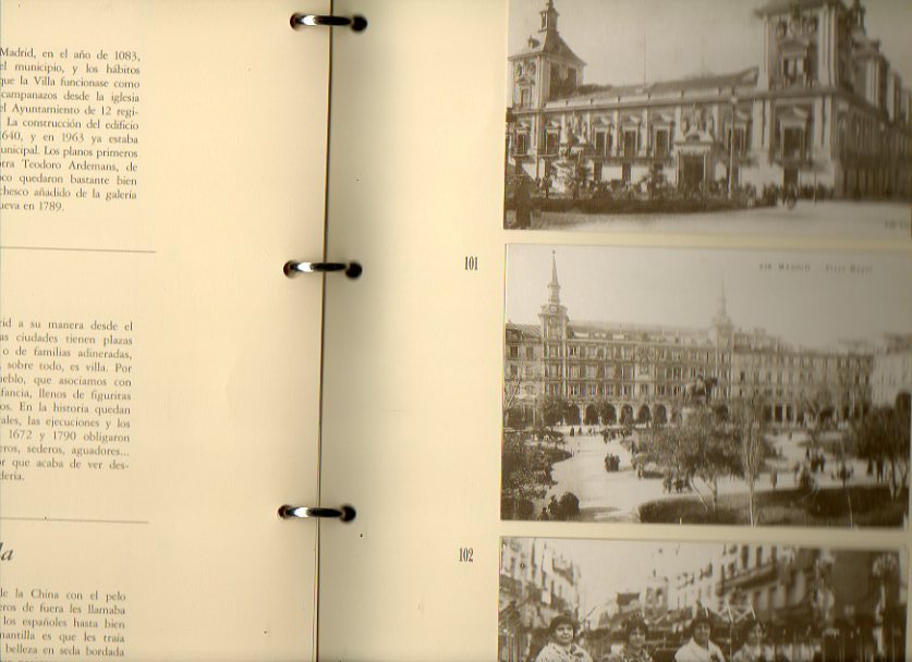 RECUERDOS DE MADRID (EN POSTALES). Coleccin de 102 reproducciones de postales de poca. COMPLETA.