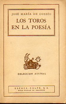 LOS TOROS EN LA POESA (ANTOLOGA).