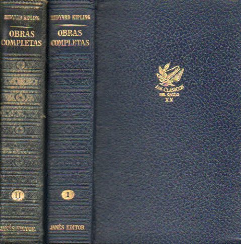 OBRAS COMPLETAS. 2 vols. Vol. I. Prlogo de Luys Santa Marina. ALGO SOBRE M MISMO / CAPITANES INTRPIDOS / STALKY Y CA. / EN TINIEBLAS / KIM / EL CO