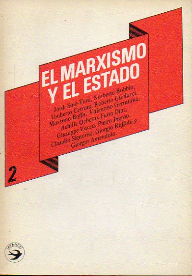 EL MARXISMO Y EL ESTADO. Textos de N. Bobbio, Jordi Sol-Tura, U. Cerroni, R. Galducci, Massimo Boffa, Furio Daz, Giuseppe Vacca, Pietro Ingrao...