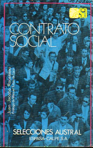 CONTRATO SOCIAL. Prlogo de Manuel Tun de Lara.