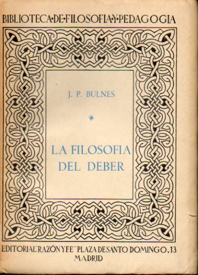 LA FILOSOFA DEL DEBER.