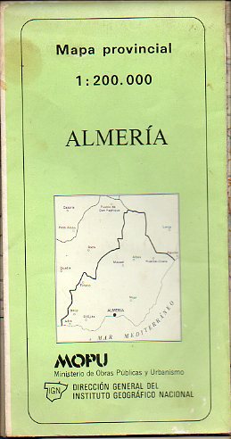 ALMERA. MAPA PROVINCIAL. Escala 1 : 200.000.