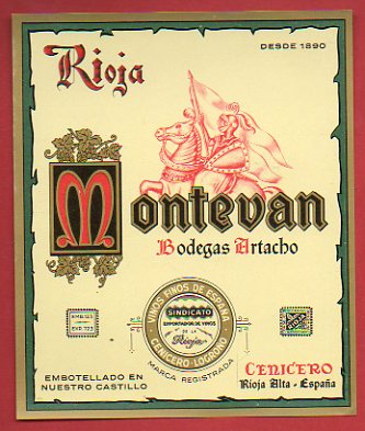 Etiqueta:  MONTEVAN.