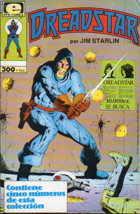 DREADSTAR. Nmeros 1-5. Encuadernados en 1 tomo. La Bsqueda; Historia de Sauce; Holocausto;  La mano de las tinieblas; La comuna.