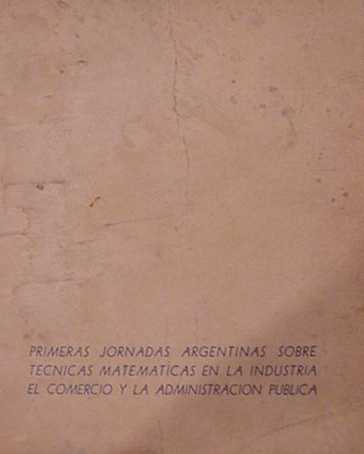 Primeras jornadas matematicas