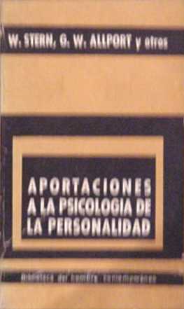 Aportaciones a la psicologia de la personalidad