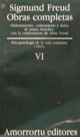 Psicopatologia de la vida cotidiana (1901) Tomo VI