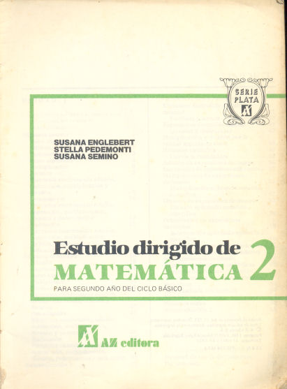 Estudio dirigido de Matemtica 2 - 2 ao