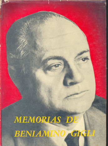 Memorias de Beniamino Gigli