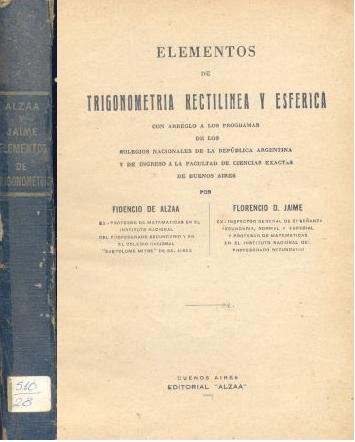 Elementos de trigonometra rectilinea y esfrica