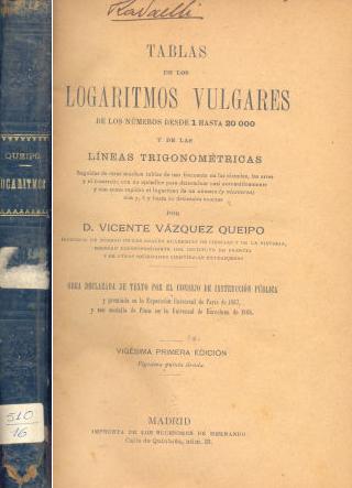 Tablas de los logaritmos vulgares