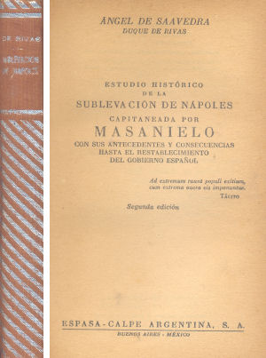 Estudio histrico de la sublevacin de Npoles capitaneada por Masanielo