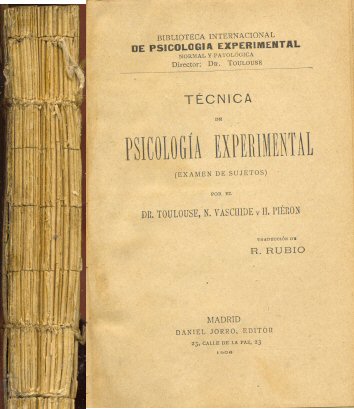 Tecnica de psicologa experimental