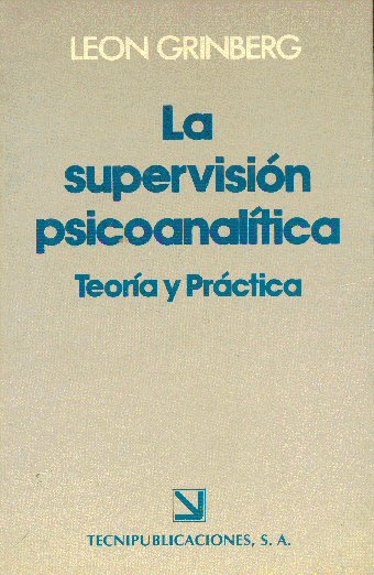 La supervisin psicoanaltica