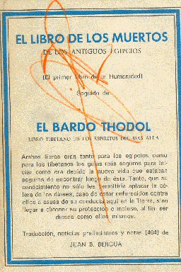 El libro de los muertos - El Bardo Thodol