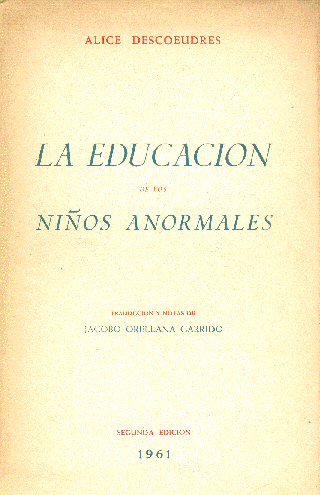 La educacin de los nios anormales