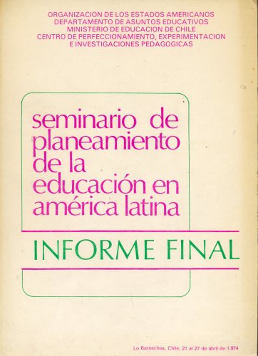 Seminario de planeamiento de la educacin en amrica latina