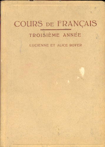 Cours de franais - Troisime anne